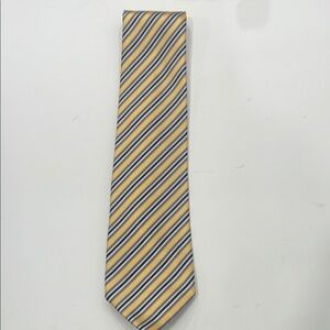 Stefano Ricci Yellow and Gray Silk Tie for Formal Occasions
